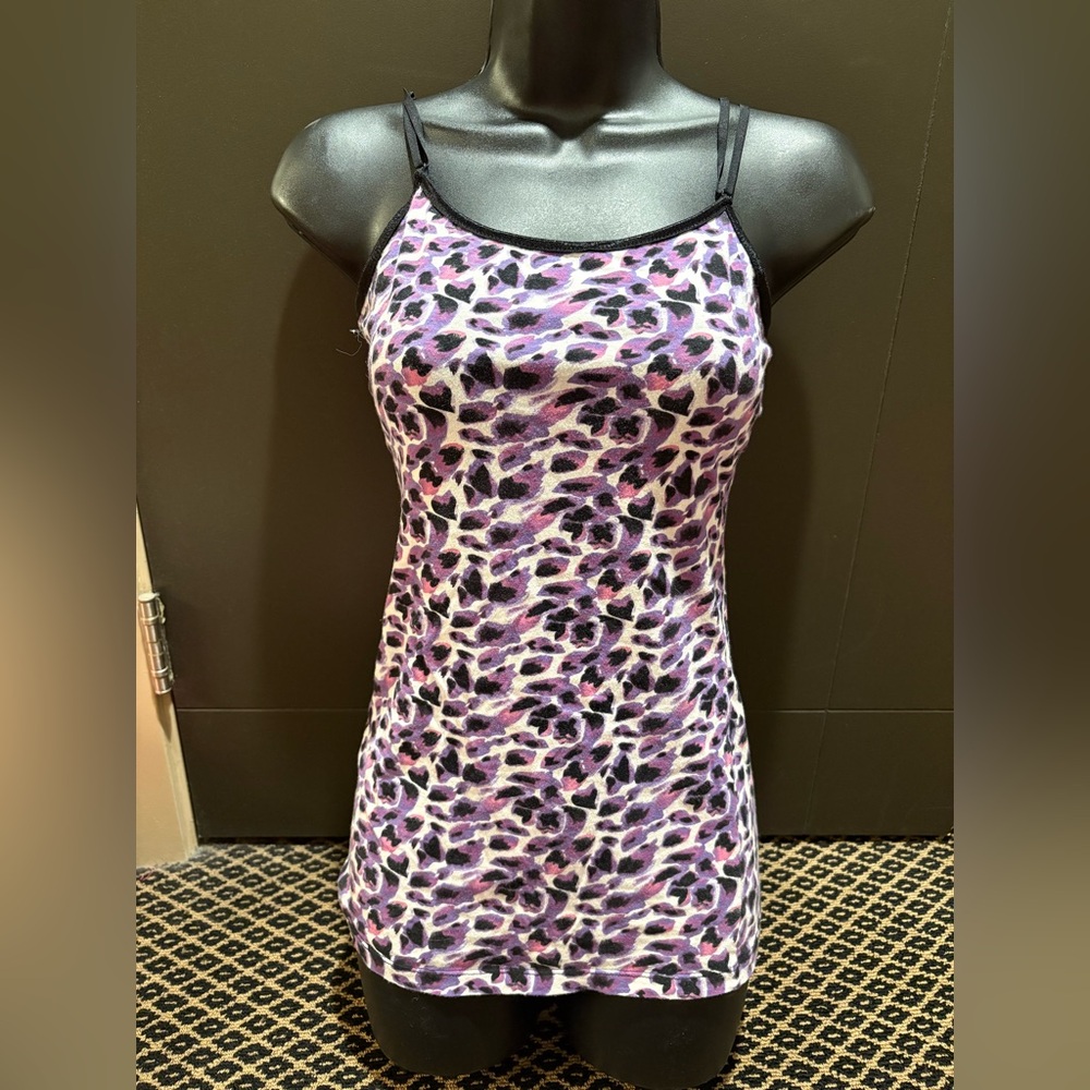 Y2K Fitted Purple & Black Tank Top - Picture 5 of 7